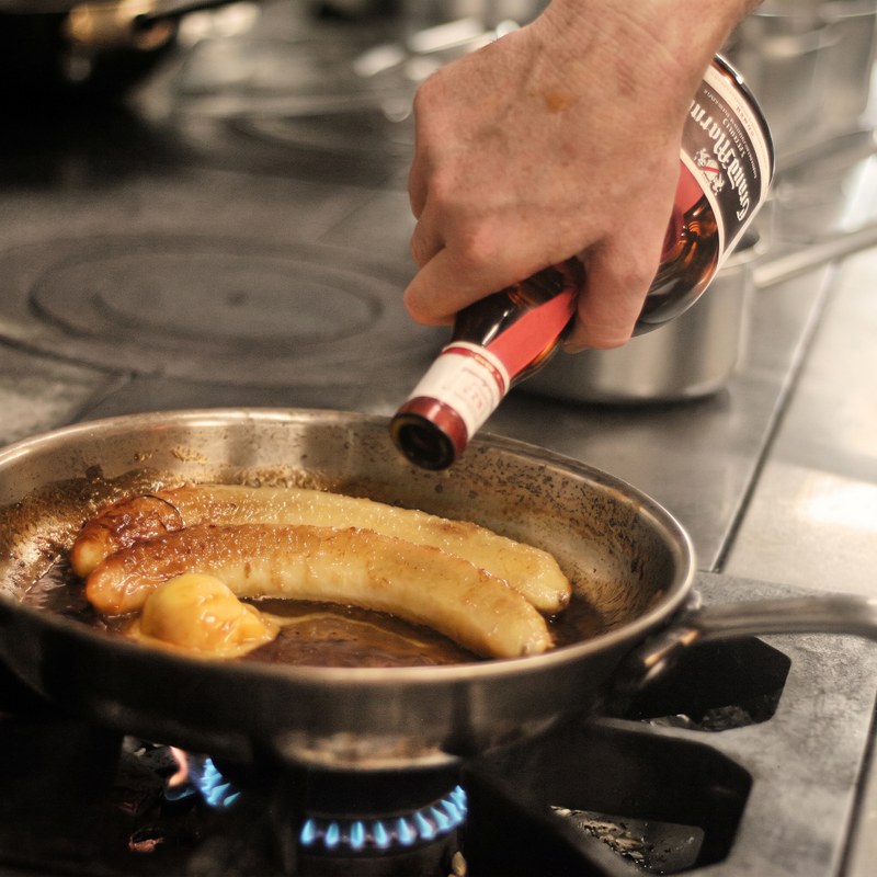 Banane flambée