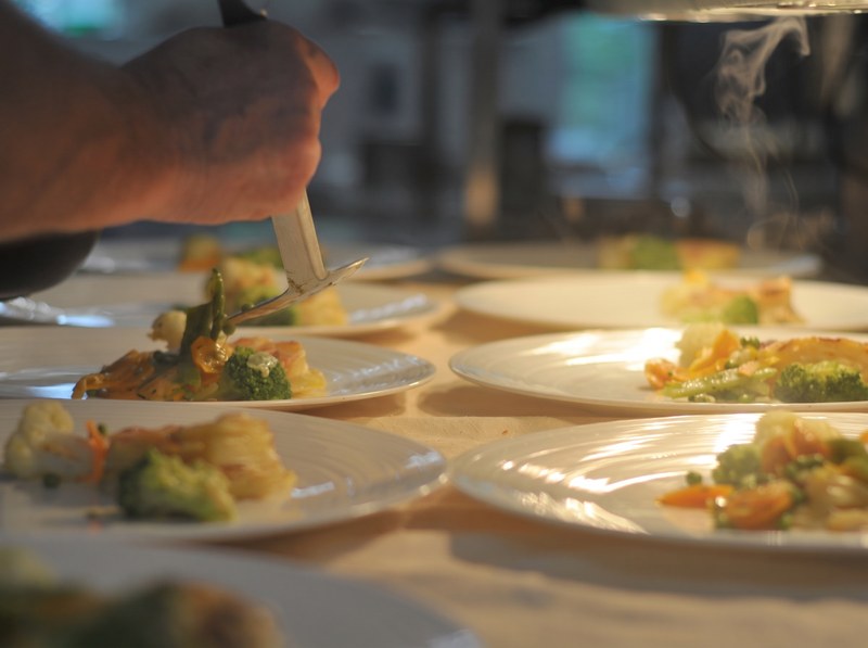 En cuisine, au dressage