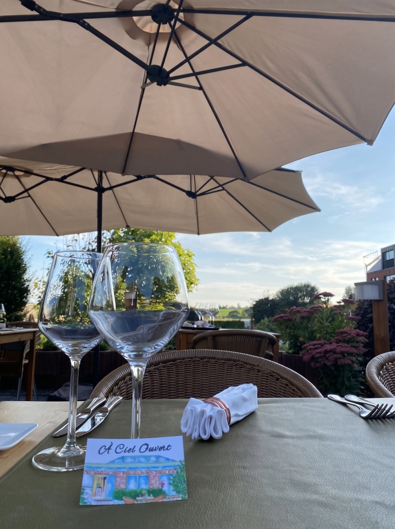 Sur la terrasse