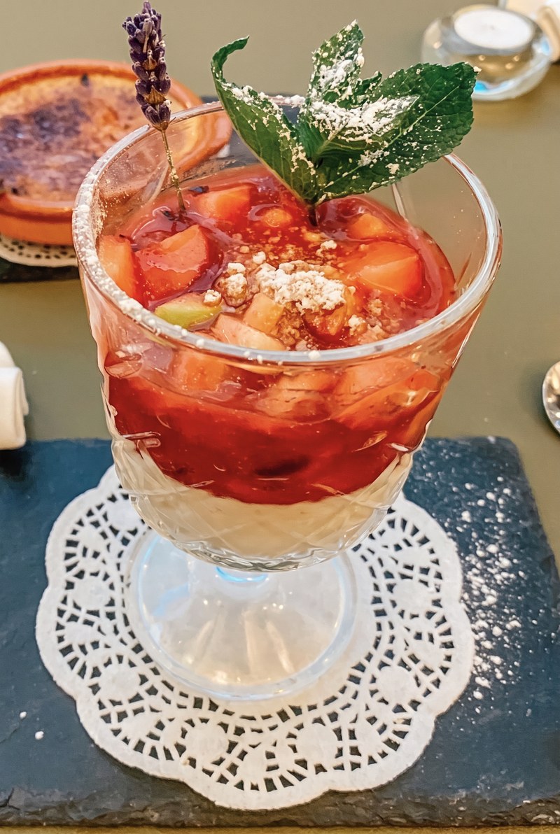 Verrine aux fraises